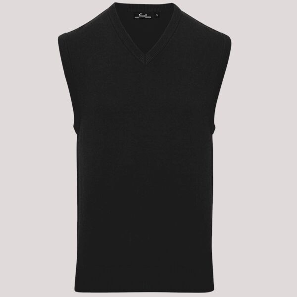Premier Sleeveless Cotton Acrylic V Neck Sweater Thumbnail
