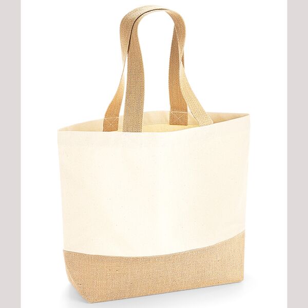 Westford Mill Jute Base Canvas Tote Bag Thumbnail