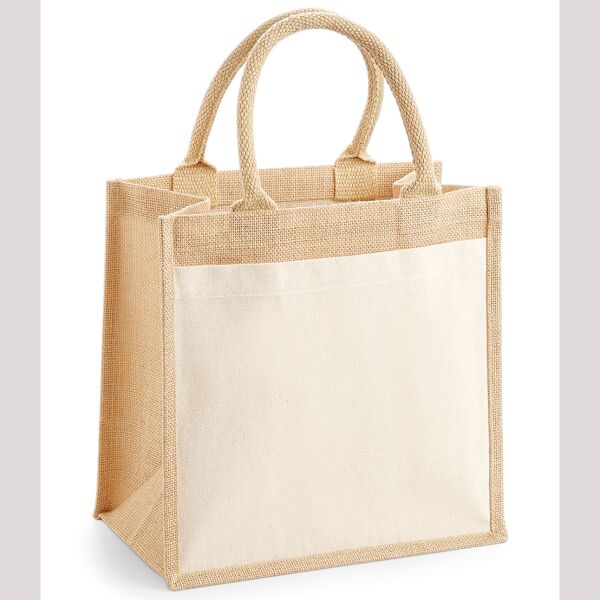 Westford Mill Pocket Jute Midi Tote Bag Thumbnail