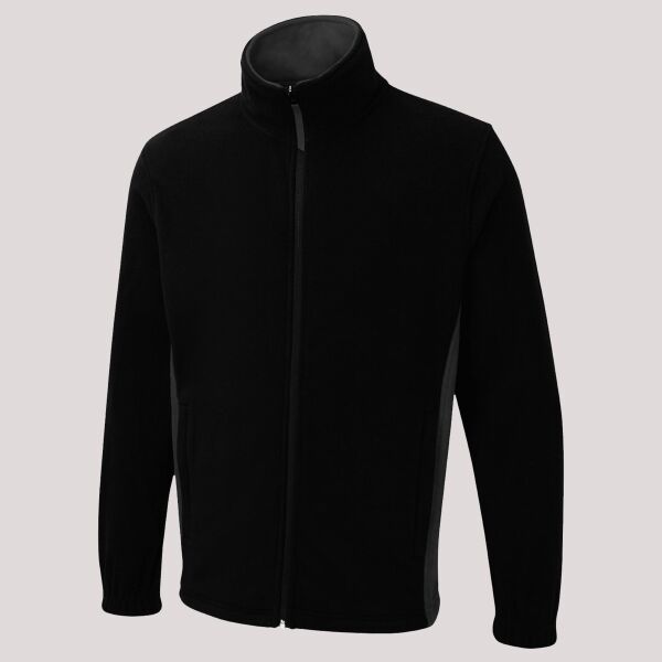 Two Tone Full Zip Fleece Jacket Thumbnail