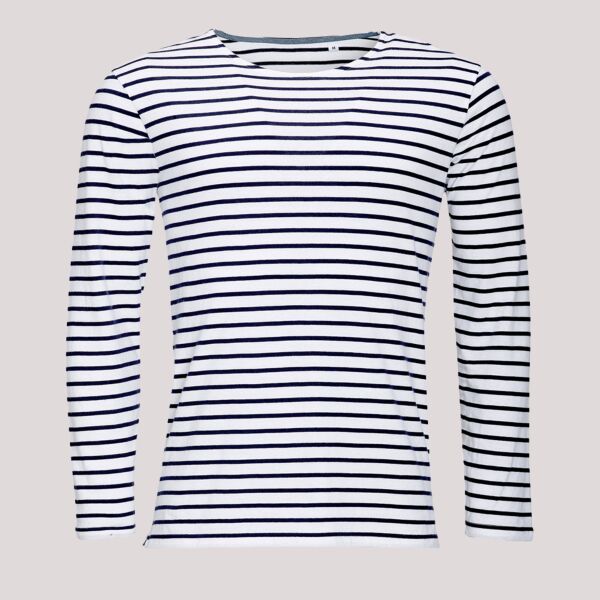 SOL'S Marine Long Sleeve Striped T-Shirt Thumbnail