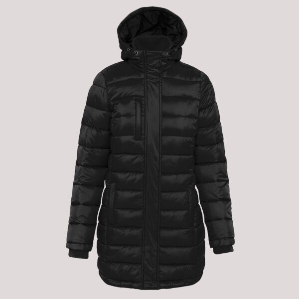 Kariban Ladies Lightweight Long Padded Parka Jacket Thumbnail