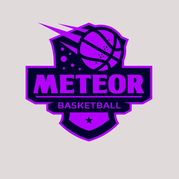 Meteor Basketball logo template Thumbnail