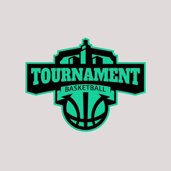 Tournament Basketball logo template Thumbnail