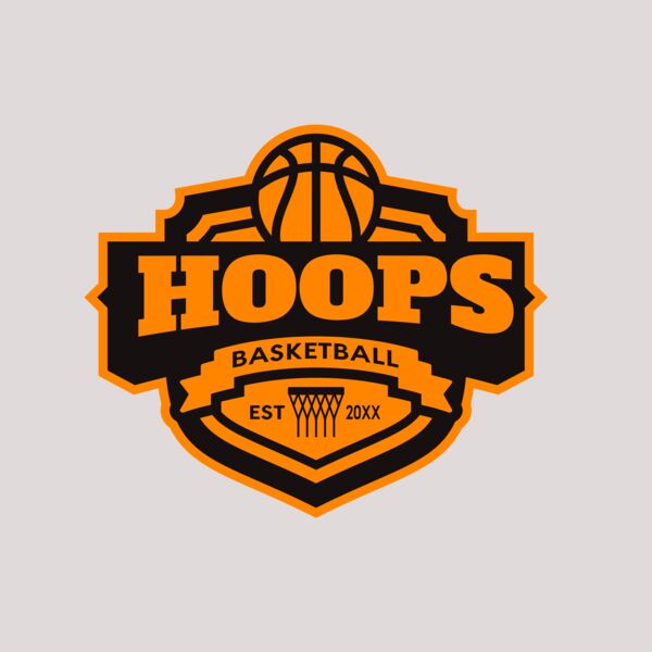 Hoops Basketball logo template 04 Thumbnail