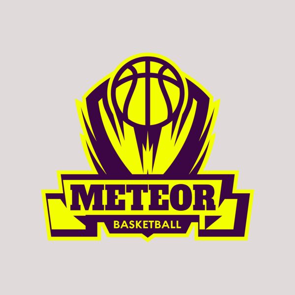 Meteor Basketball Logo Template Thumbnail
