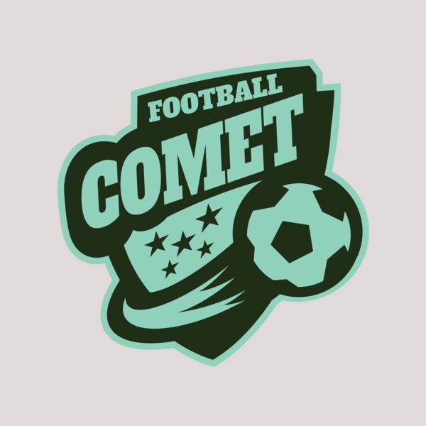 Comet Football logo template Thumbnail