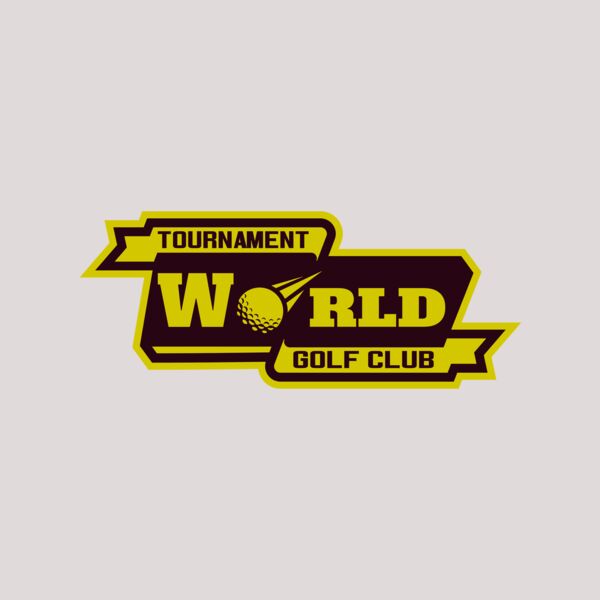 World Tournament Golf club logo template Thumbnail