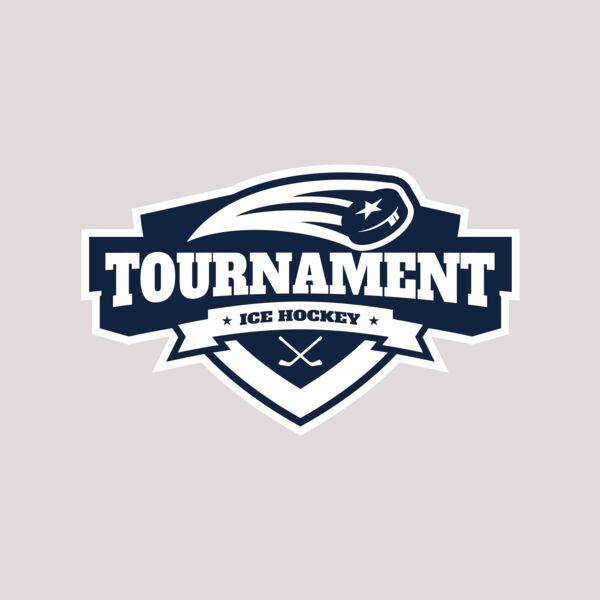 Tournament Ice Hockey logo template 02 Thumbnail