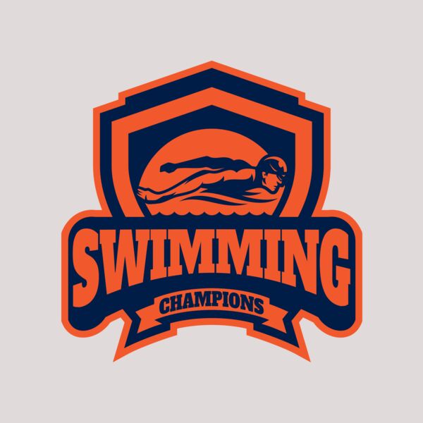 Swimming Champions logo template Thumbnail