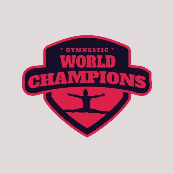 Gymnastic World Champions logo template Thumbnail