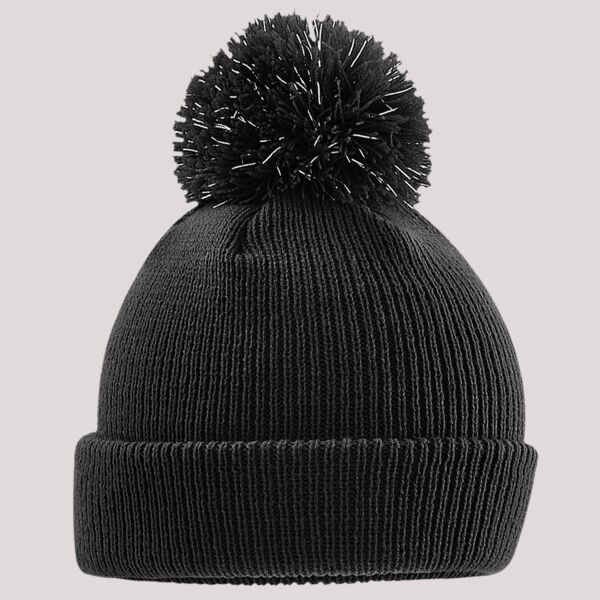 Beechfield Kids Reflective Bobble Beanie Thumbnail